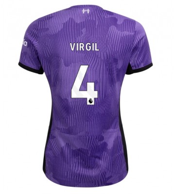 Maillot de foot Liverpool Virgil van Dijk #4 Troisième Femmes 2023-24 Manches Courte